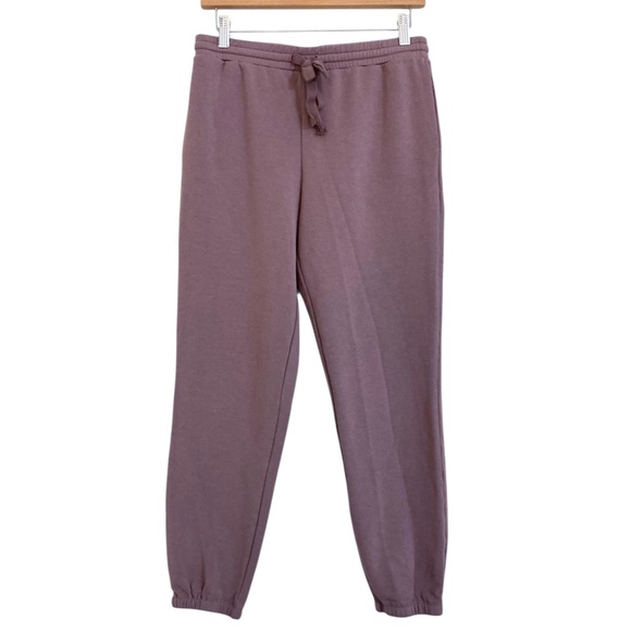 MADEWELL MWL Petite Superbrushed Easygoing Jogger Pants in Fig Purple - Picture 6 of 10